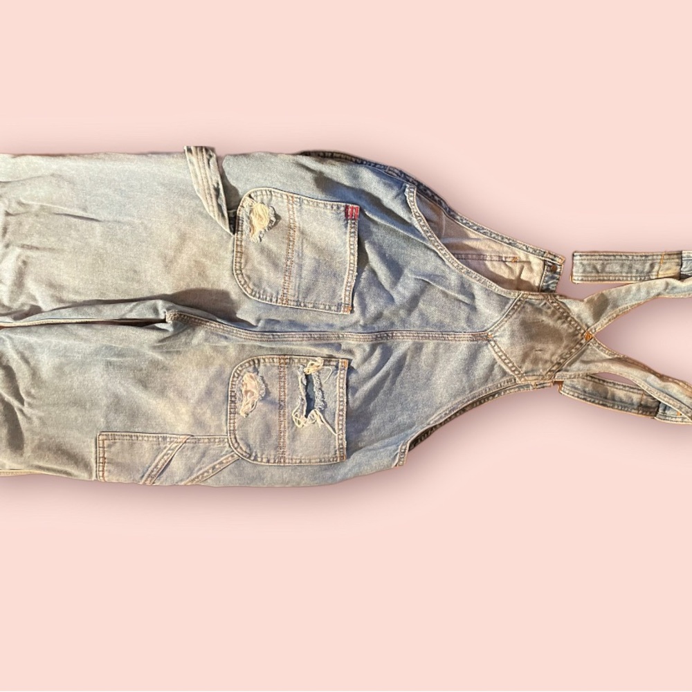 Urban Outfitters BDG Ryder Distressed Boyfriend Fit Overalls XS - Picture 7 of 7